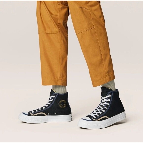 Converse Chuck 70 Varsity High Black Recycled Canvas M 6.5 W 8.5 - Picture 13 of 14